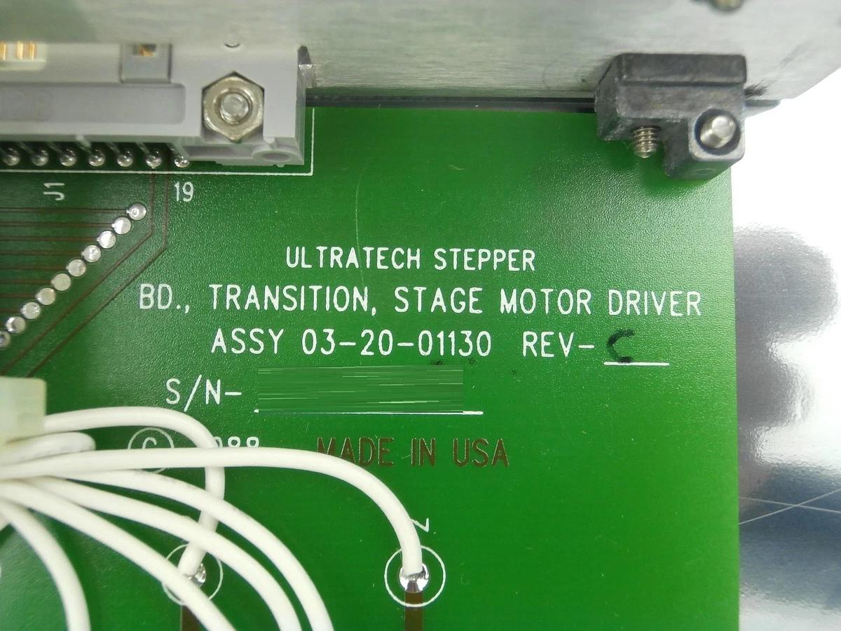 Used Ultratech Stepper 03-20-01130 Transition Stage Motor Driver PCB Card Right X