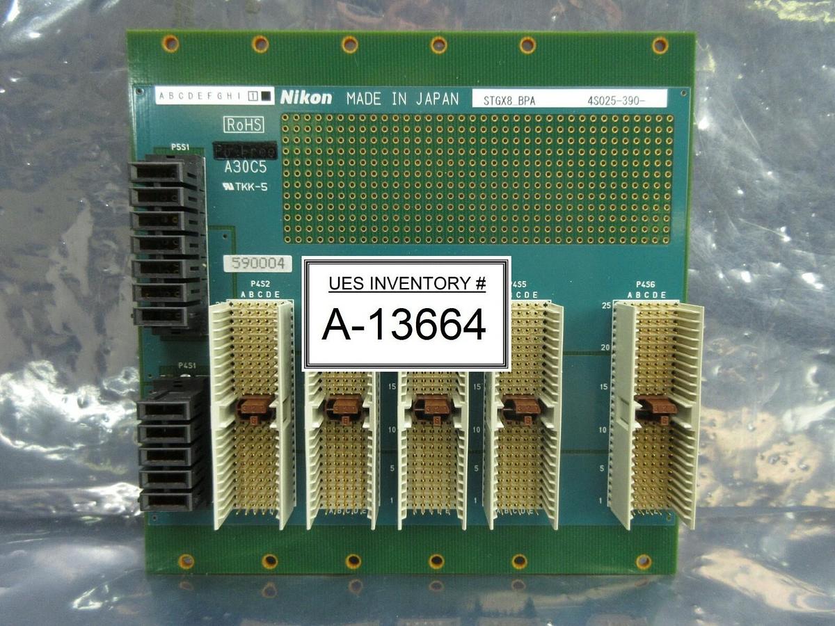 Used Nikon 4S025-390 Backplane Board PCB STGX8_BPA NSR-S620D ArF Immersion Used