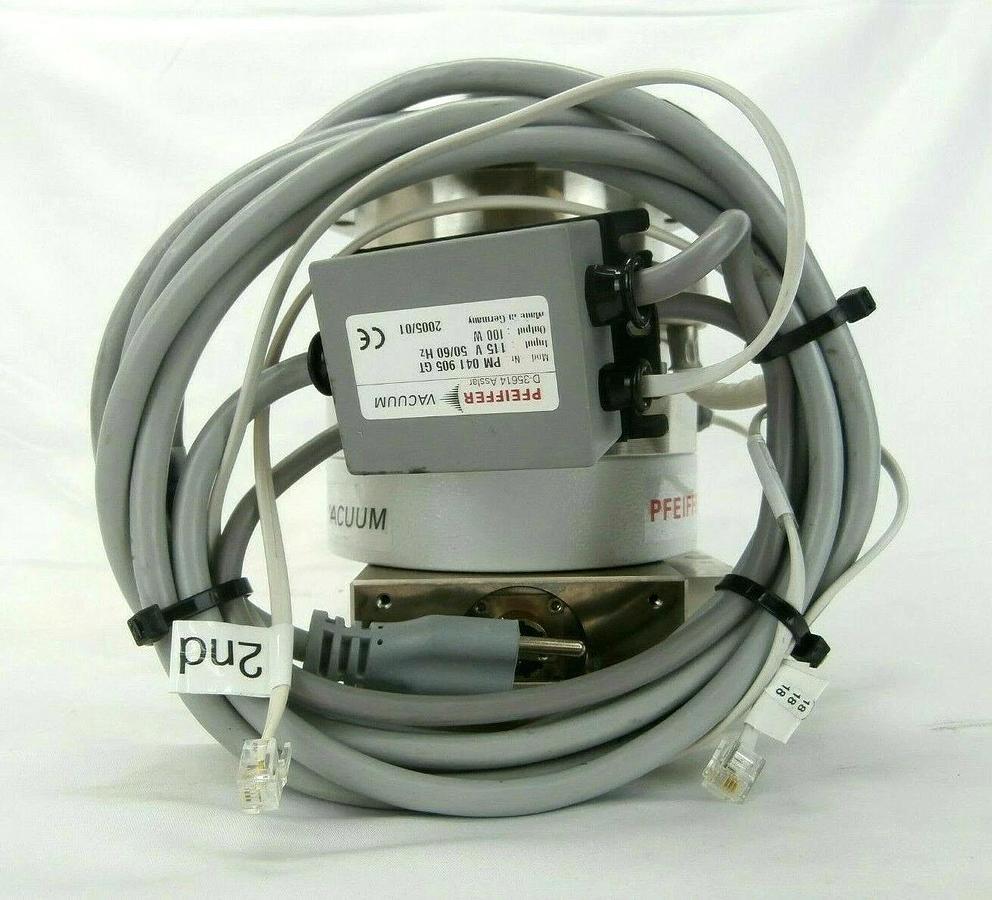 Used TMU 261 P Pfeiffer PM P02 826 H Turbomolecular Pump with Heater Turbo Working
