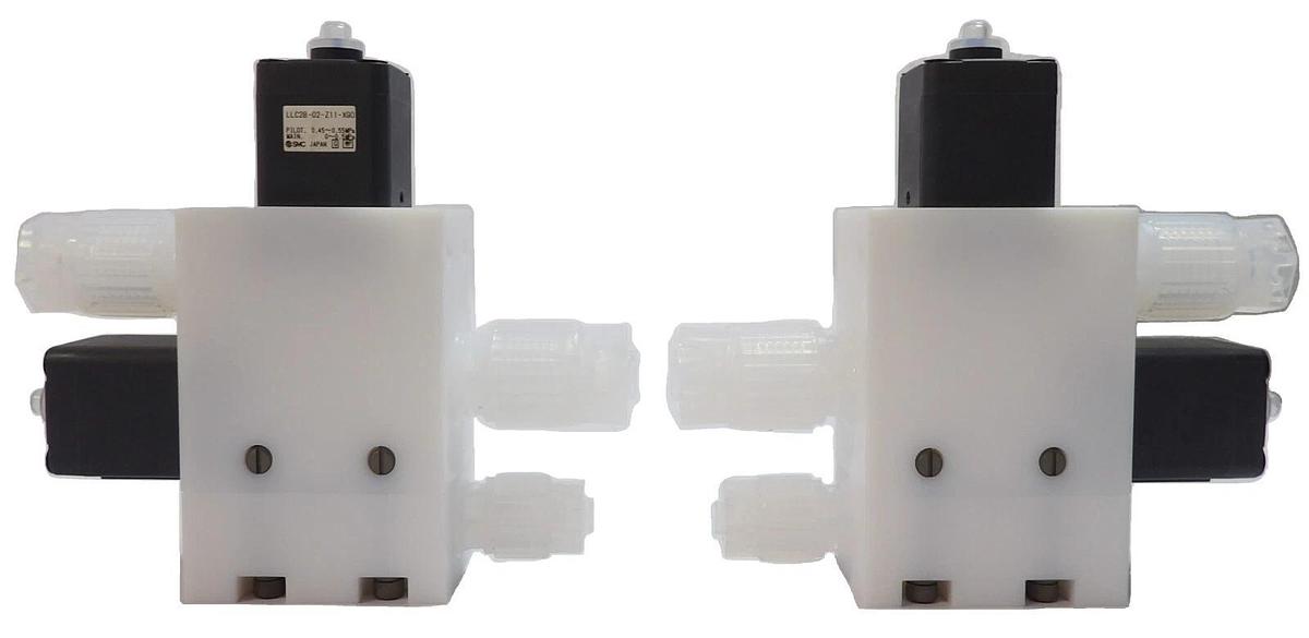 Used SMC LLC2B-02-Z11-X90 High Purity Chemical Valve Reseller Lot of 2 New Surplus