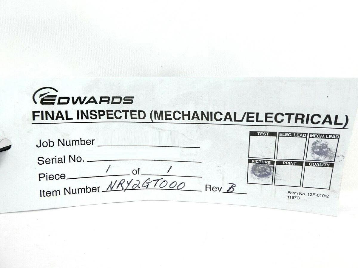 Used Watlow WX6E2A300B0002 Aluminum Circulation Heater Edwards NRY2GT000 Working