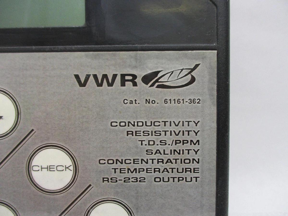 Used VWR 61161-362 Digital Conductivity Resistivity Salinity Bench Meter Used Working