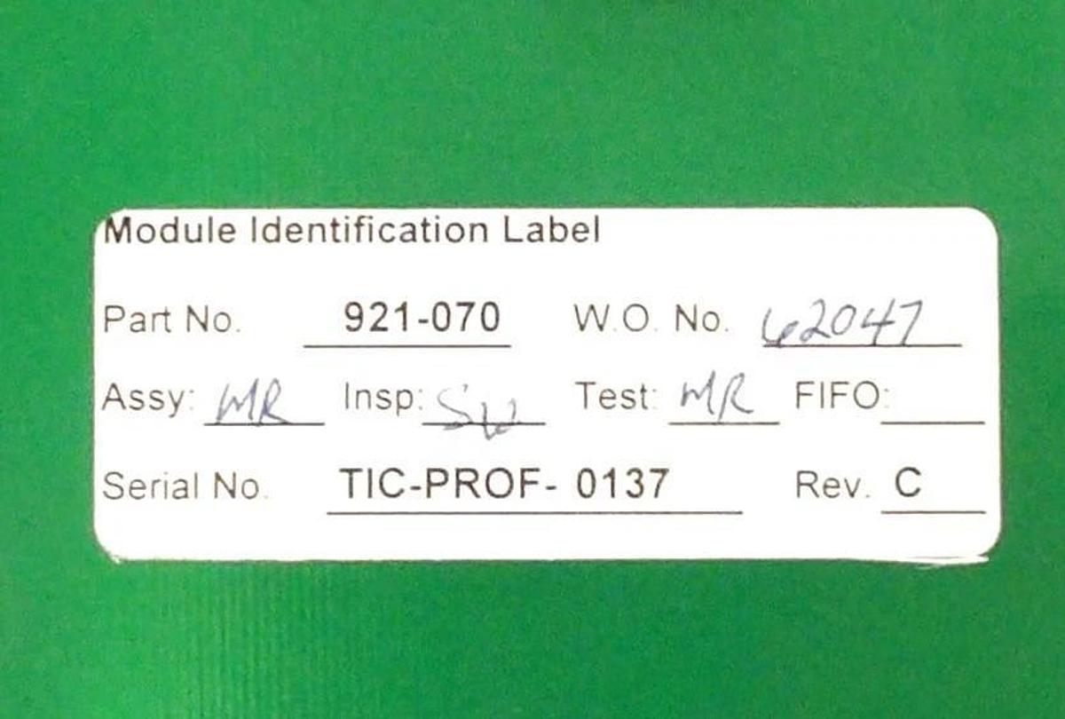 Used Brooks Automation TIC PROF Interface PCB Card 5136-PFB-VME Working Surplus