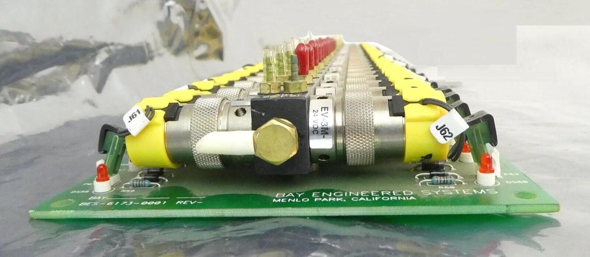 Used Bay Engineering BES-6173-0001 Pneumatic Manifold PCB AMAT 0190-76167 Surplus