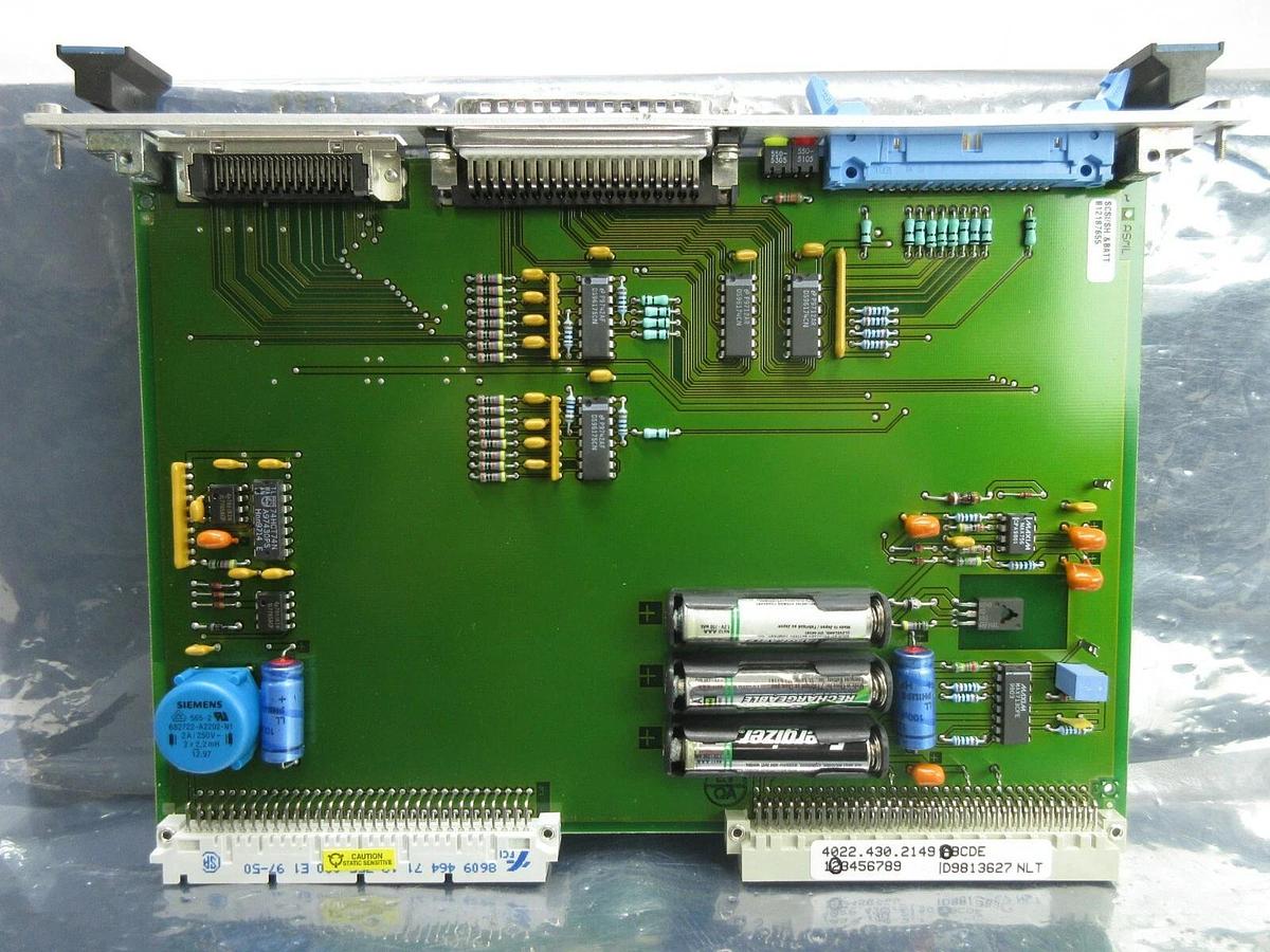 Used ASML 4022.430.2149 SCSI/SH with Batteries PCB Card PAS 5000/2500 Used Working