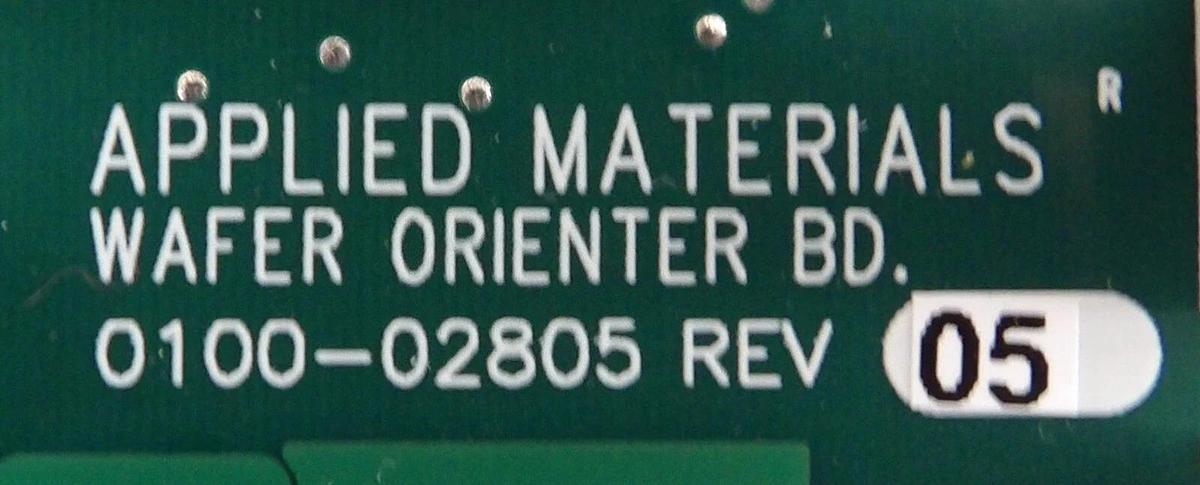 Used AMAT Applied Materials 0100-02805 Wafer Orienter PCB Assembly Working