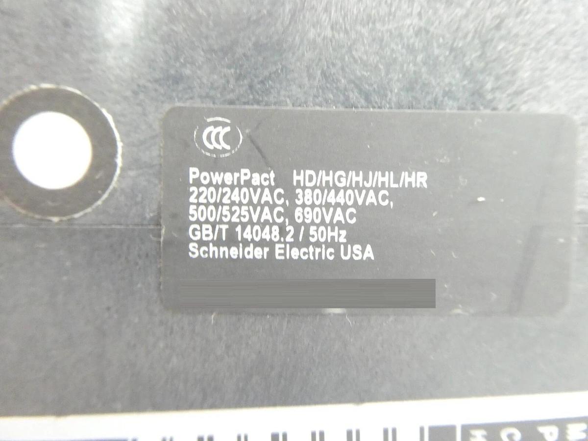 Used Schneider Electric HDL36020 3-Pole Circuit Breaker PowerPact HD 060 Working