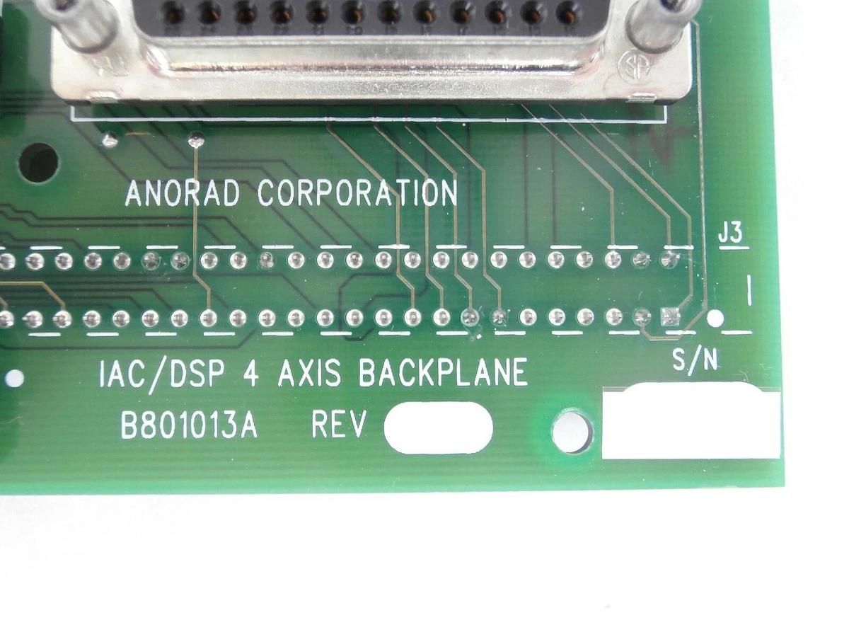Used Anorad B801013A Backplane PCB IAC/DSP 4 AXIS SEMVision cX DR-300 Working Surplus