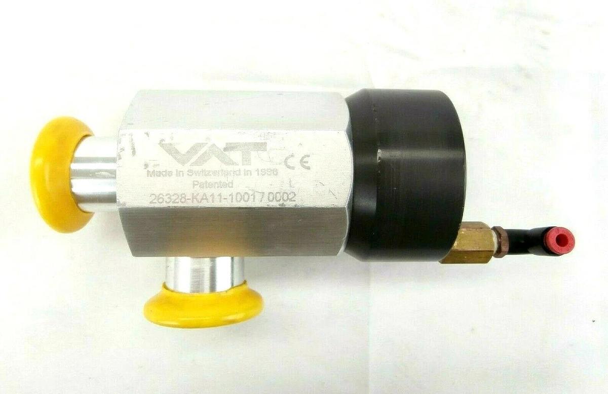 Used VAT 26328-KA11-1001 Pneumatic Right Angle Vacuum Valve Lam FPD Continuum Spare