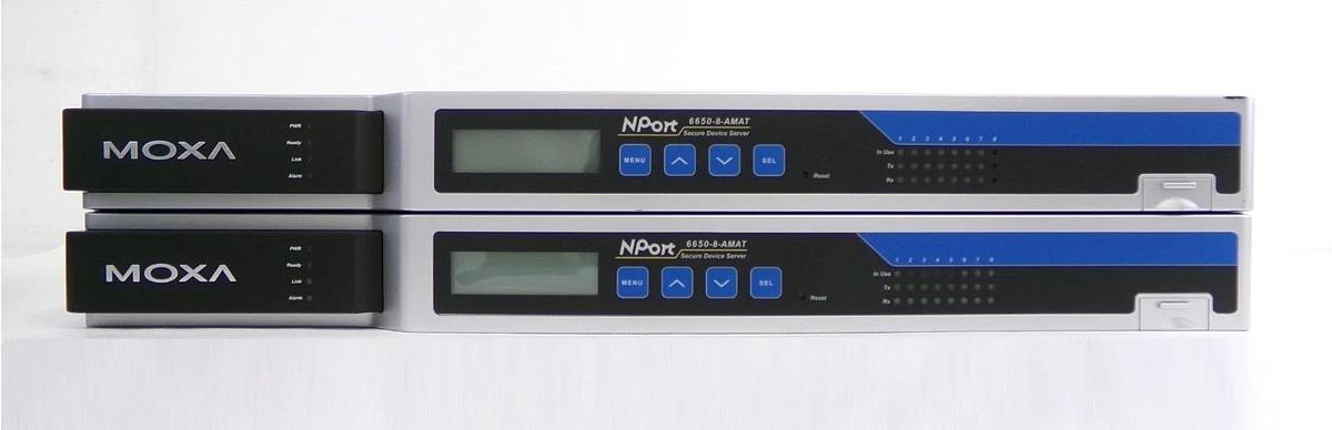 Used Moxa NPort 6650-8-AMAT 16-Port Terminal Server AMAT 0190-38062 Lot of 4 Working