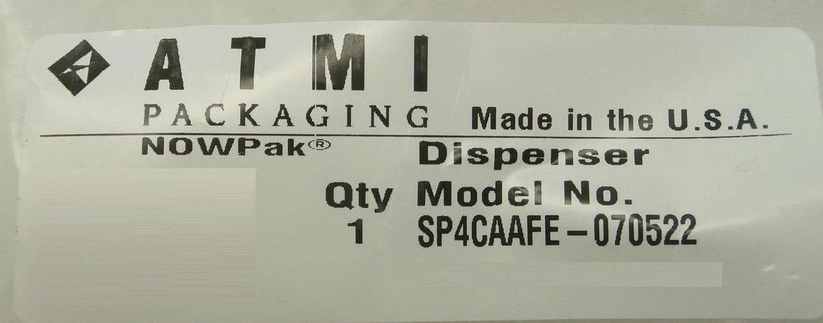 ATMI Packaging SP4CAAFE-070522 Dispenser NOWPak New Surplus