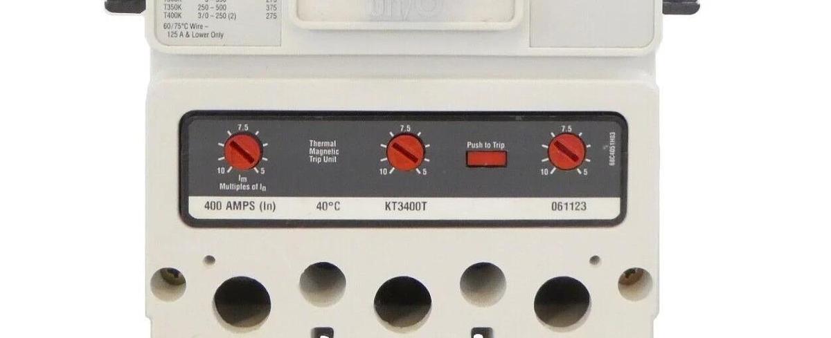 Used Eaton KD3400F 3 Pole Industrial Circuit Breaker Module KD 35k KT3400T Working