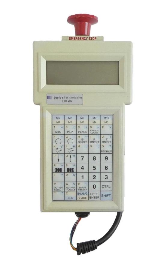Used Equipe Technologies 110976 Robot Teach Pendant Handheld Controller TTR-200 Spare