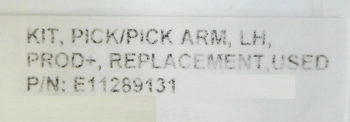 Used Varian E11289131 Pick/Pick LH Robot Arm End Effector Fork E17284870 VSEA Working