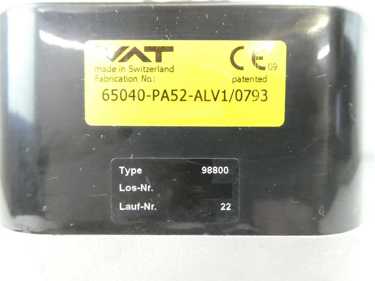 Used VAT 98800 Pendulum Control and Isolation Valve Actuator Series 65.0 Copper Spare