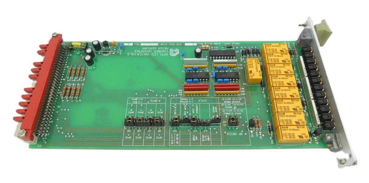 Used AMAT Applied Materials 0190-35429 Chamber Interface Metch PCB Card 0100-35118