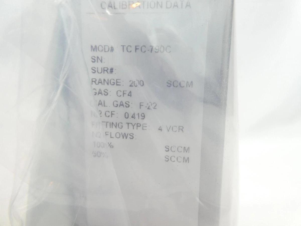 Aera TC FC-790C Mass Flow Controller MFC 200 SCCM CF4 Lam 797-008514-507 New
