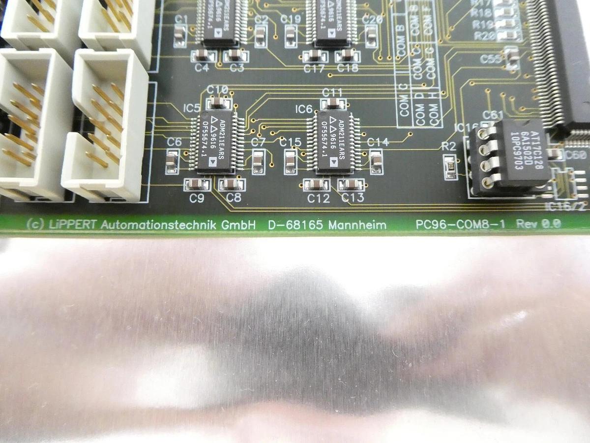 Used LiPPERT Automation PC96-COM8-1 Communication PCB Card Working Surplus