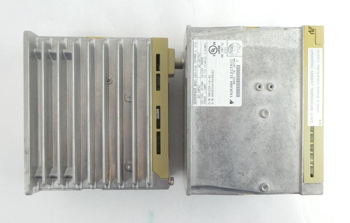 Used Yaskawa Electric SGDH-01BEY222 SGDH-01AE Servo Driver SERVOPACK Lot of 7 Working