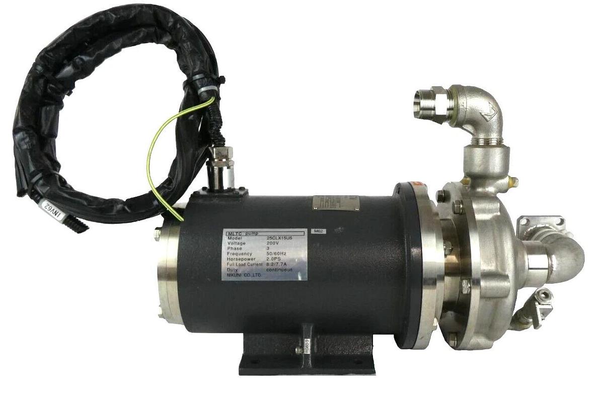 Used Nikuni 25CLX15U5 MLTC Centrifugal Pump w/25CLX15U6 Nikon NSR Series Working