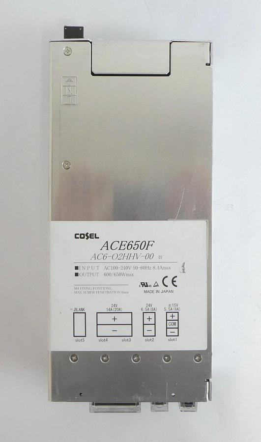 Used Cosel AC6-O2HHV-00 Power Supply ACE650F Reseller Lot of 5 Working Surplus