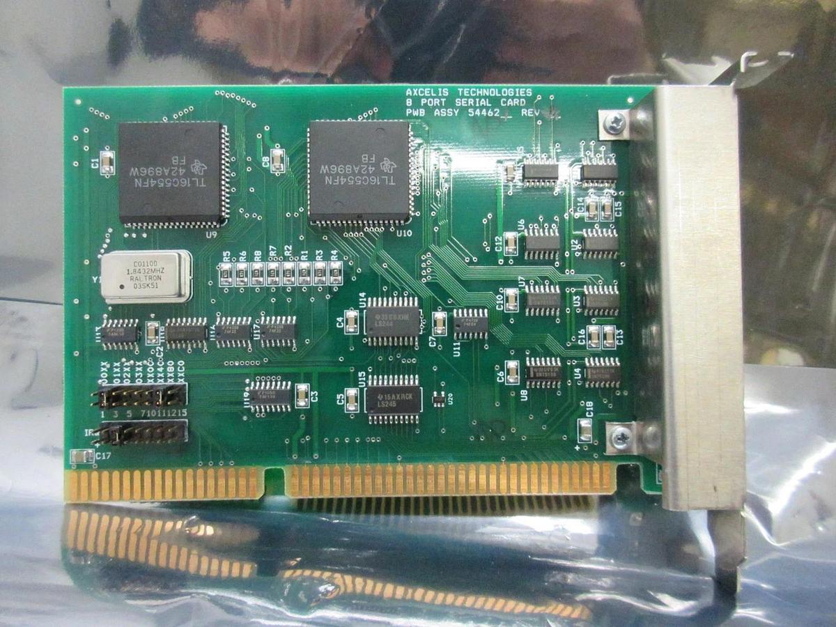Used Axcelis Technologies 544621 8-Port Serial Interface PCB Card 544611 Used Working