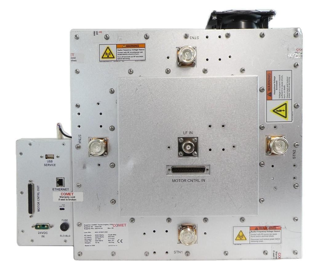 Used Comet Technologies 20074119 LF RF Match Lam Research 832-157607-002 Working
