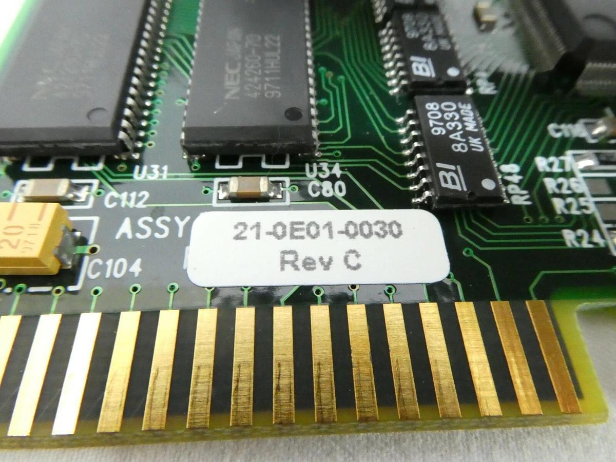 Used Dolch Computer Systems 21-0E01-0030 ISA Video PCB Card Rev. C SVG 90S Working