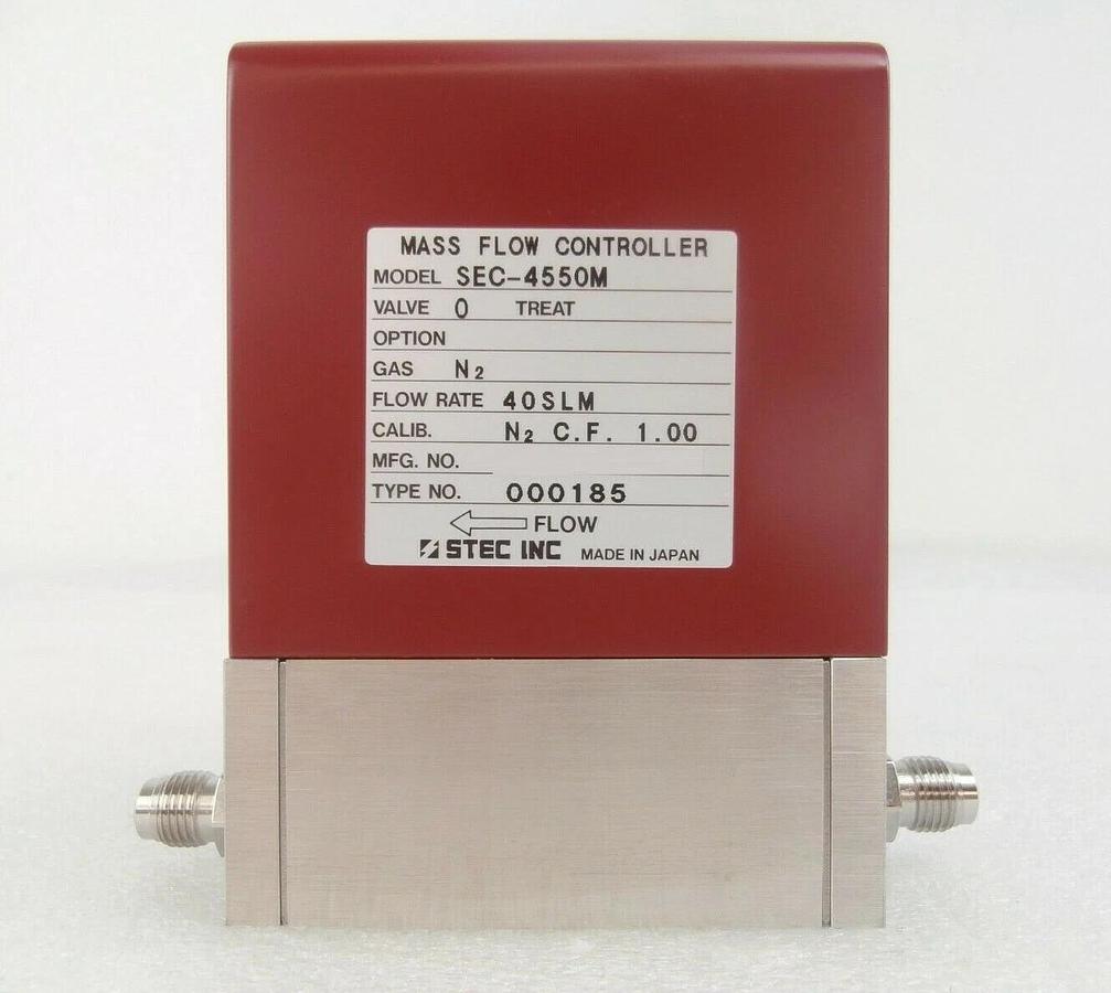 Used STEC SEC-4550M Mass Flow Controller MFC SEC-4550 40 SLM N2 Working Surplus