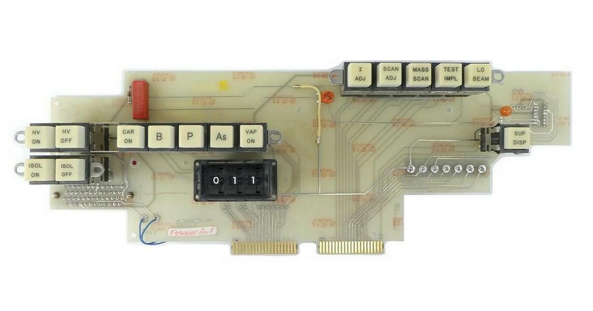 Used Varian Semiconductor VSEA F3944001 Source Controller Keypad PCB F-3944-11 Spare