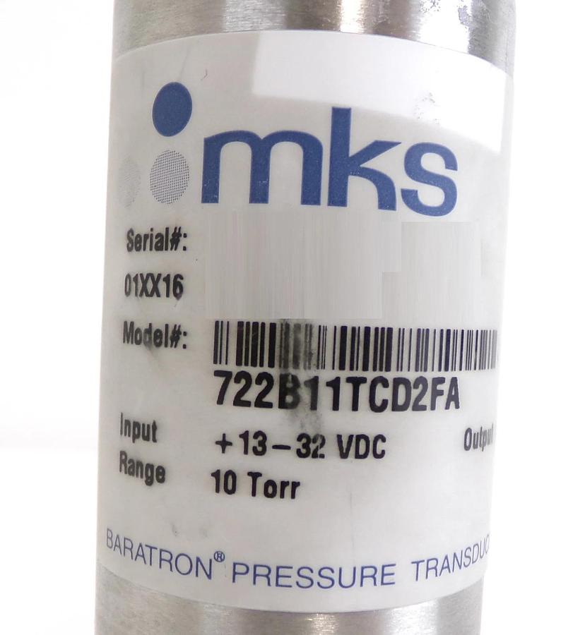 Used MKS Instruments 722B11TCD2FA Baratron Pressure Transducer 722B Lot of 2 Working