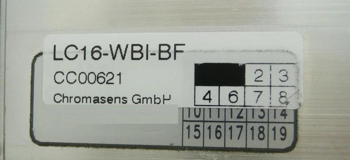 Used Chromasens LC16-WBI-BF Machine Vision Module CC00620 KLA-Tencor WBI 300 Copper