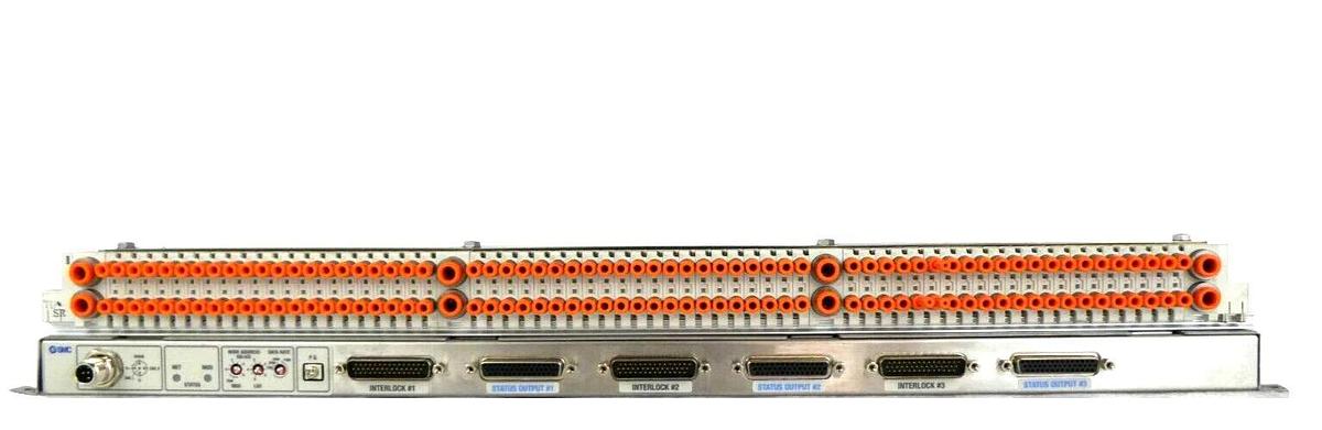 Used SMC IN587-20 63-Port Pneumatic Manifold SJ2A60T-5NFZ-N1-X21 AMAT Working