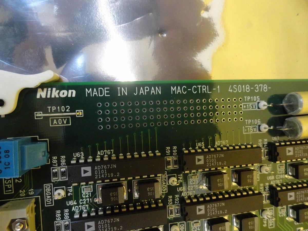 Used Nikon Precision 4S018-378 Relay Control Board PCB MAC-CTRL-1 NSR Working Surplus