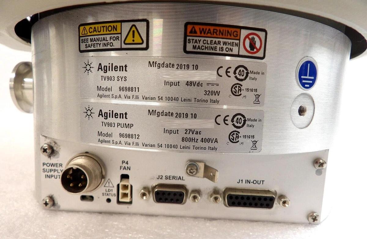 Used TV903 Agilent 9698812 Turbomolecular Pump Turbo System 9698811 Tested Working