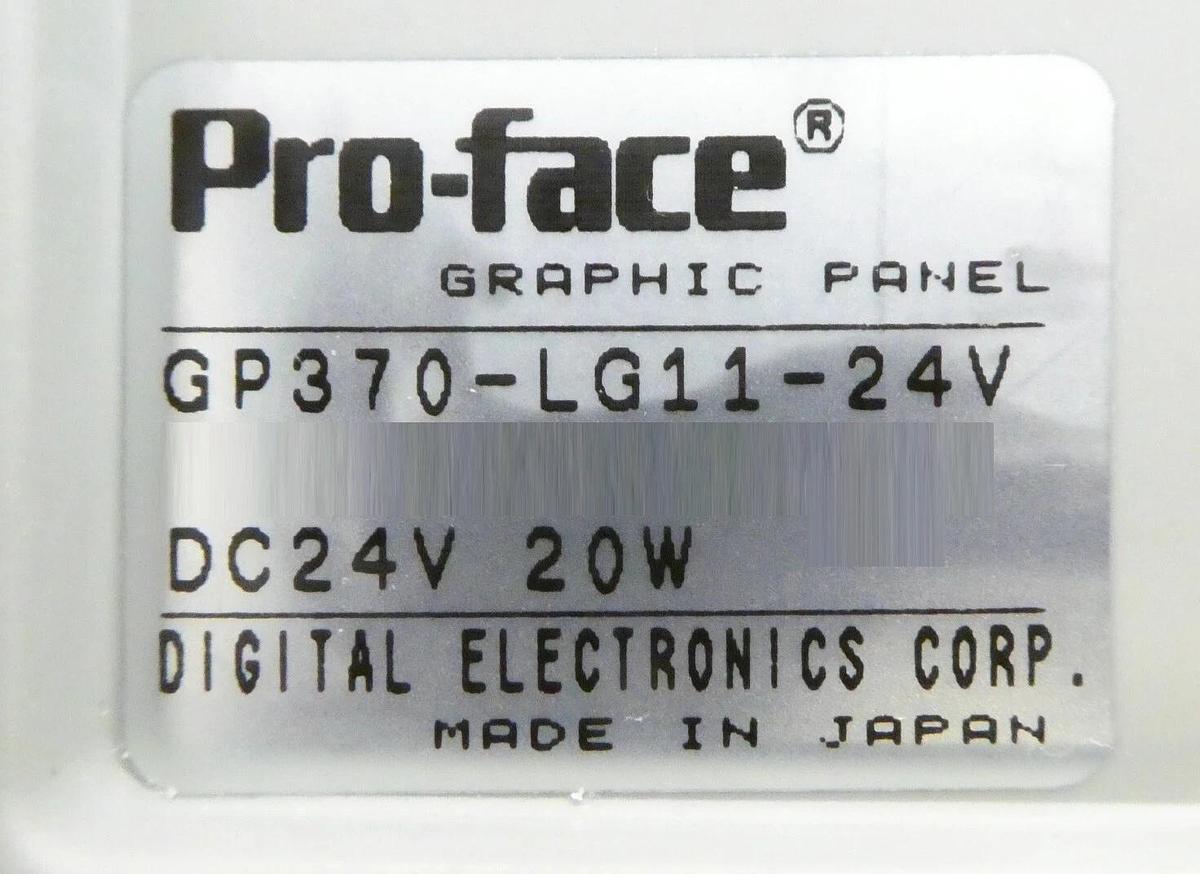 Used Digital Electronics GP370-LG11-24V Operator Interface Panel Pro-Face Working Sur
