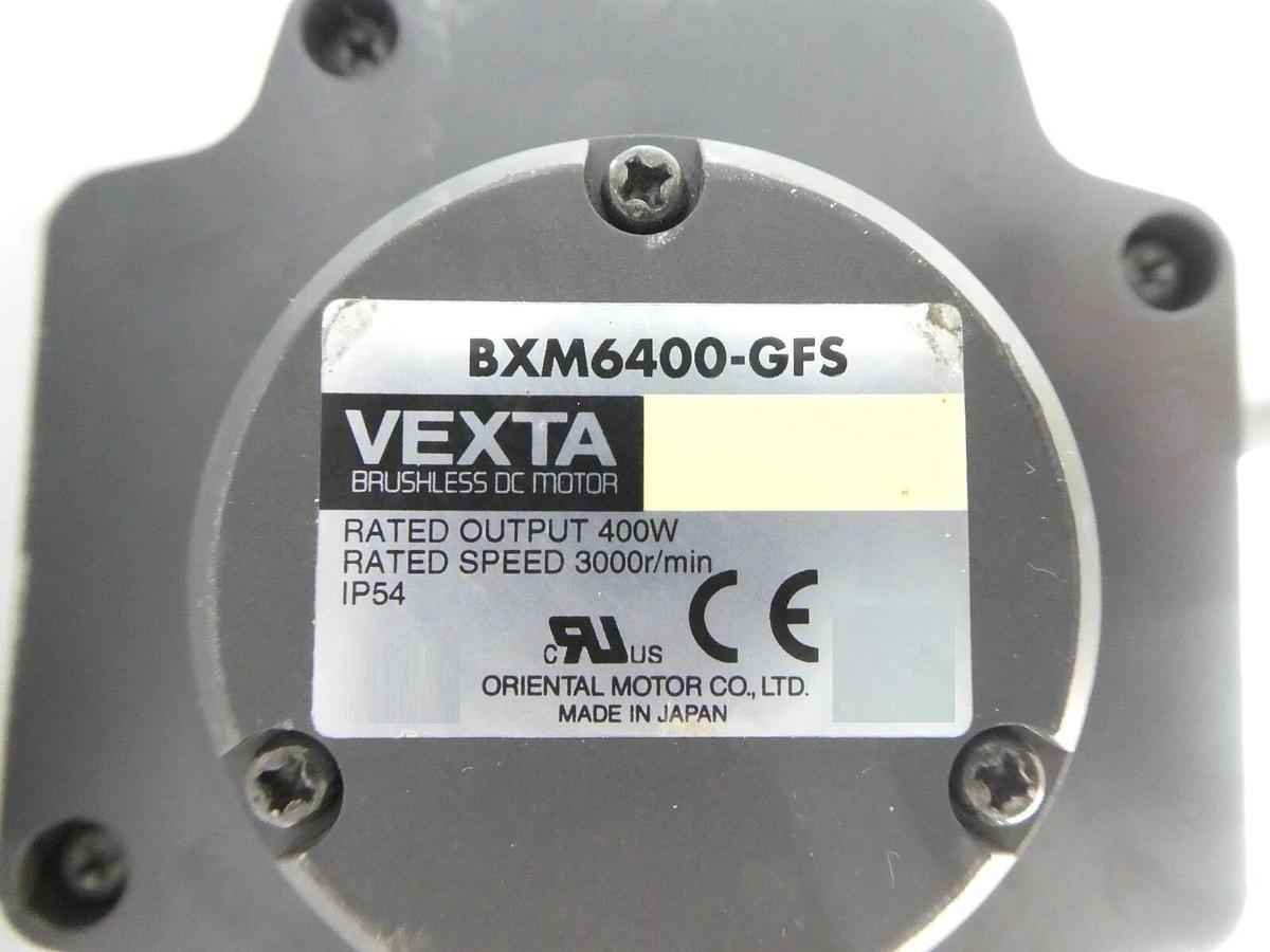 Used Oriental Motor BXM6400-GFS DC Motor W/Gear Head D3874-162 Working Spare