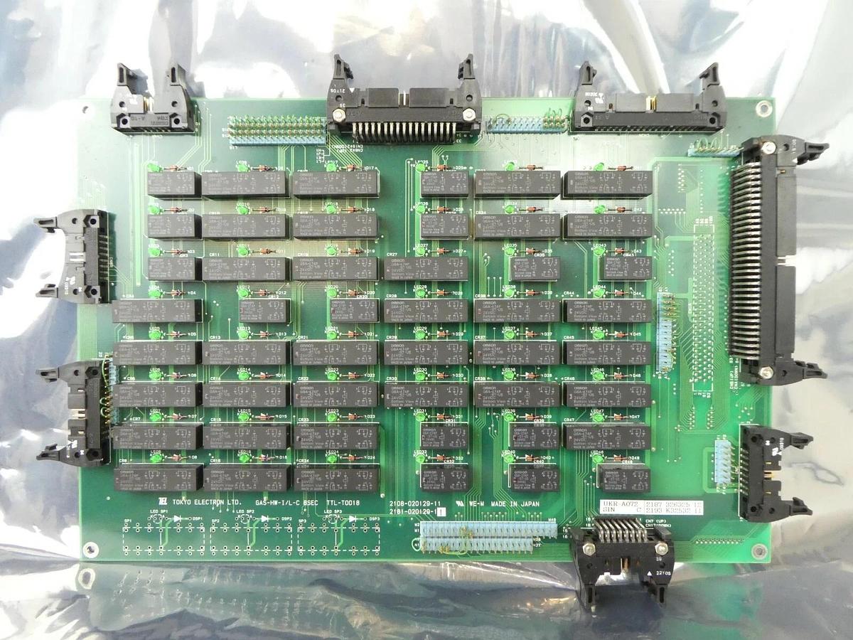 Used TEL Tokyo Electron 2181-020129-11 Gas I/L Board PCB GAS-HW-I/L-C 8SEC Working