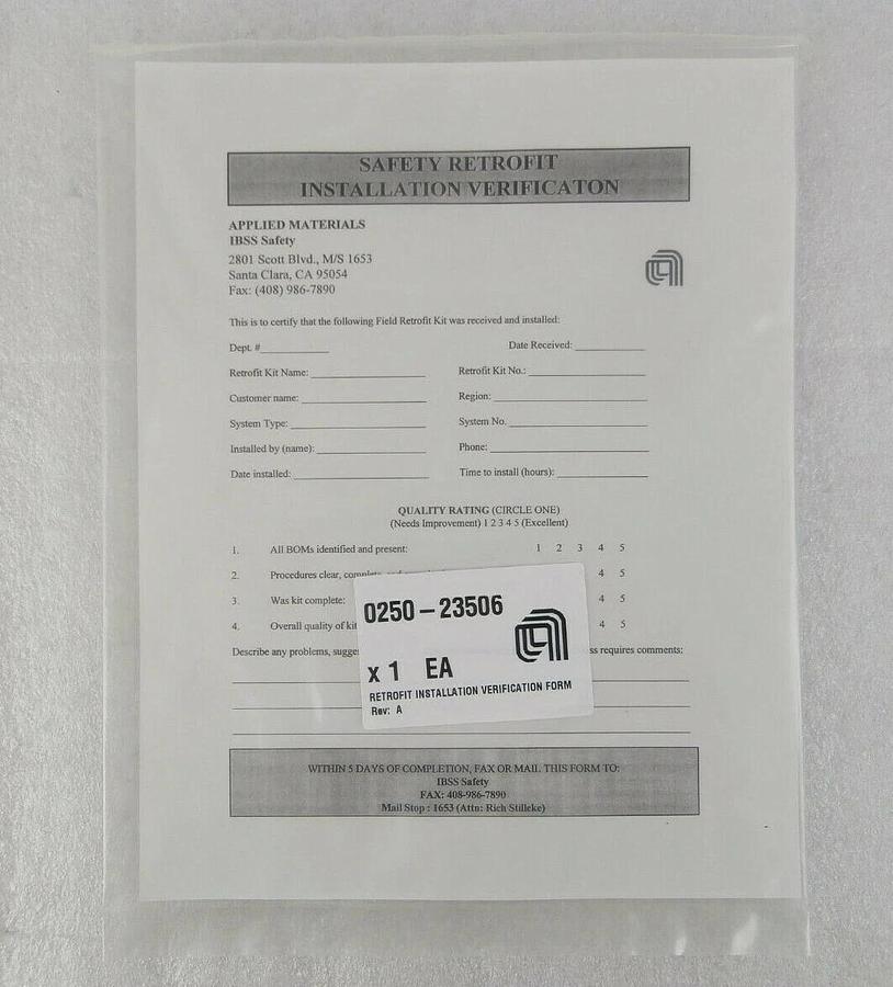 AMAT Applied Materials 0240-27778 Retrofit Kit Magnet Pully Shock Lot of 13 New