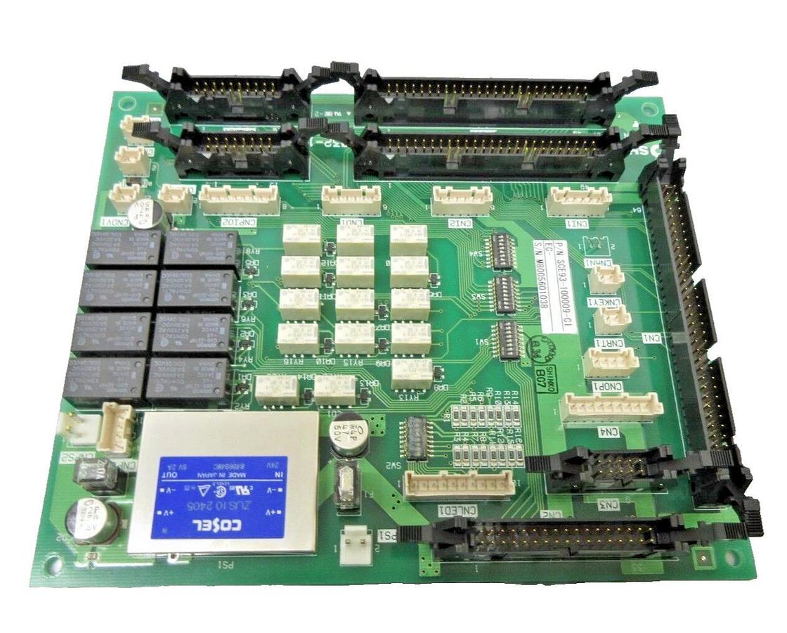 Used Shinko Electric SCE93-100009-C1 Interface PCB SLPCN3A-1 SBX08-000032-11 Working