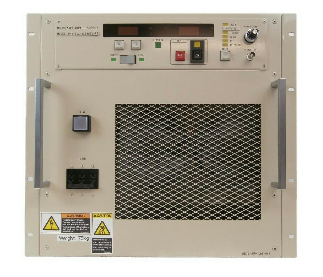 Used Nihon Koshuha MKN-502-3S2B02a-PS Microwave Power Supply TEL Trias Working