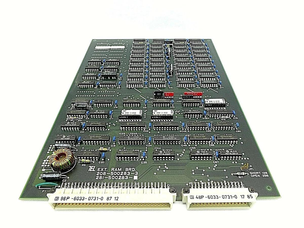Used TEL Tokyo Electron 208-500283-3 External RAM Board PCB 281-500283 Working Spare