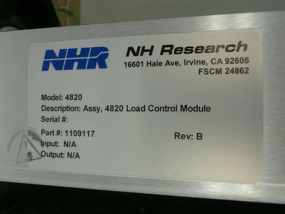 Used NH Research 1109122 Top Assembly Powertest S400 with 4820 Tested Working