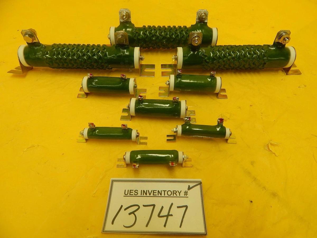Used Akira Seiki RWH20G 10ΩJ RWH10G 15ΩJ 0.1Ω Compact Resistor Reseller Lot of 9 Used
