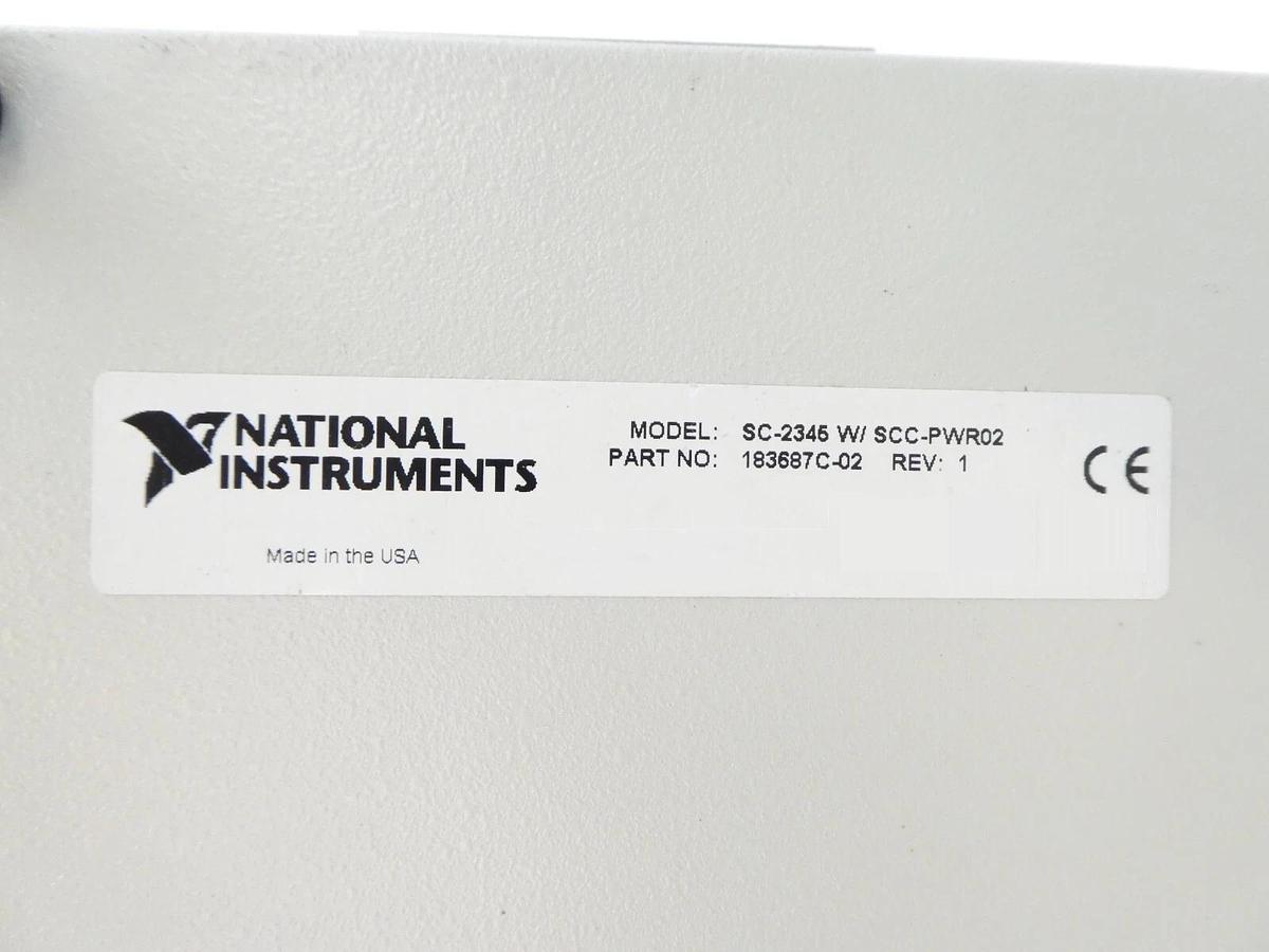 Used National Instruments 183687C-02 Signal Conditioner SC-2345 w/SCC-PWR02 Working