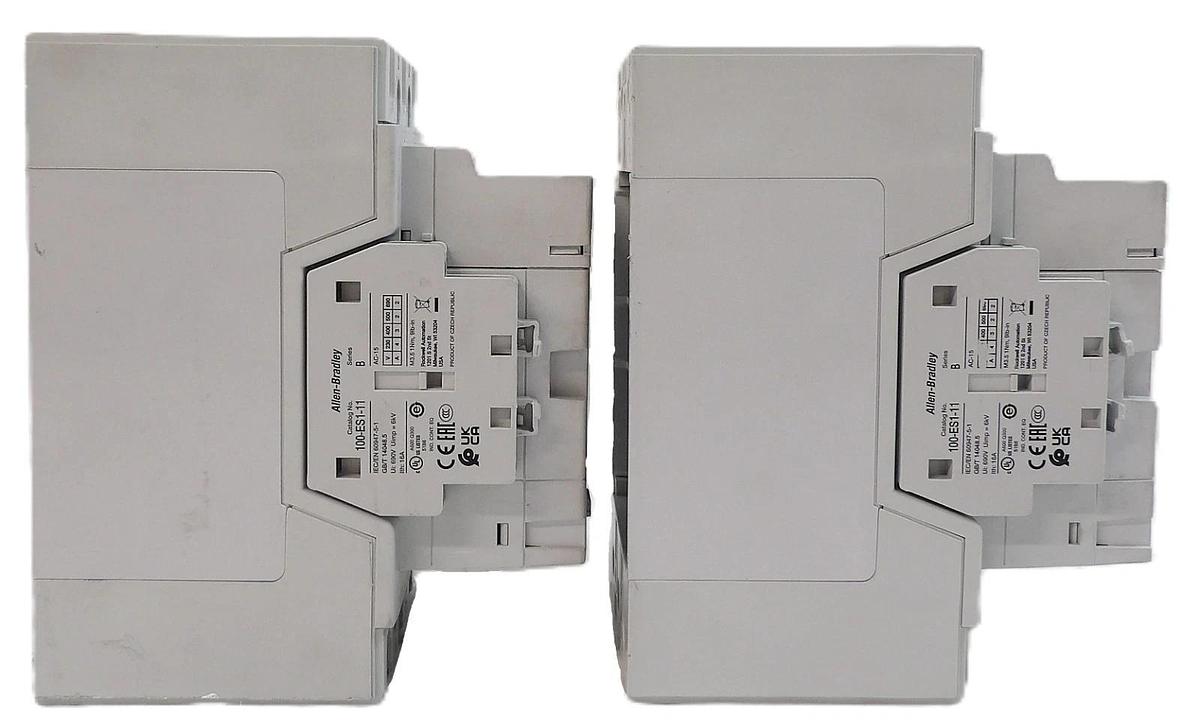 Used AB Allen-Bradley 100-E190E 3-Pole Contactor Series A Lot of 2 Working