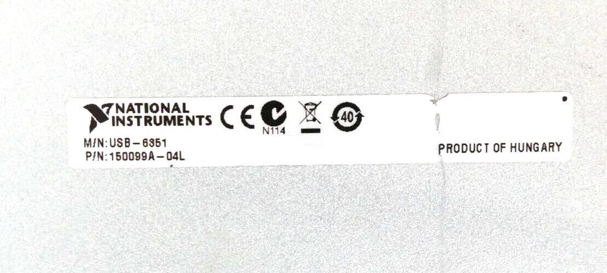 Used National Instruments 150099A-04L Data Acquisition DAQ X Series USB-6351 Working