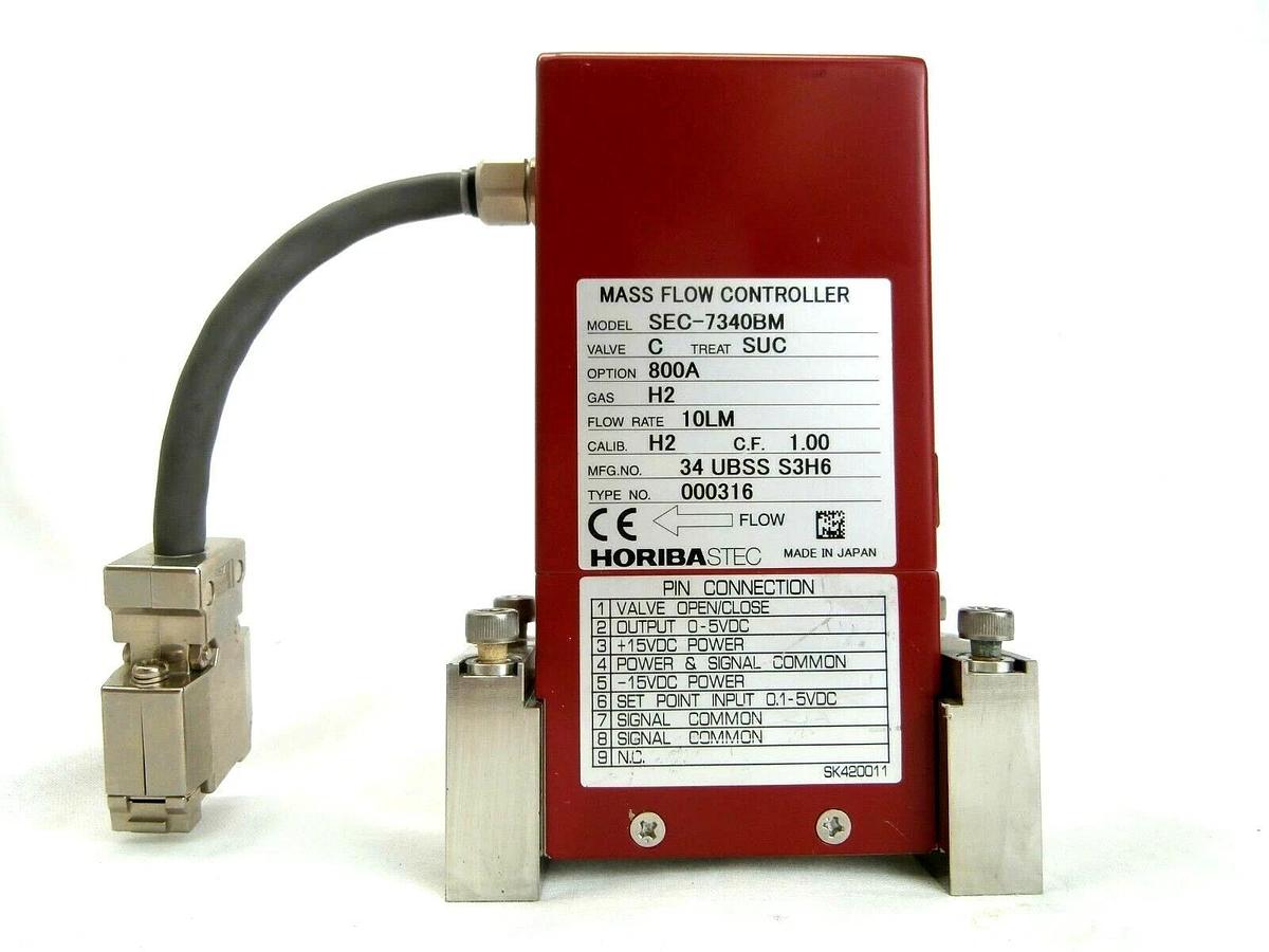Used Horiba STEC SEC-7350BM Mass Flow Controller MFC 10 LM H2 SEC-7350 Used Working
