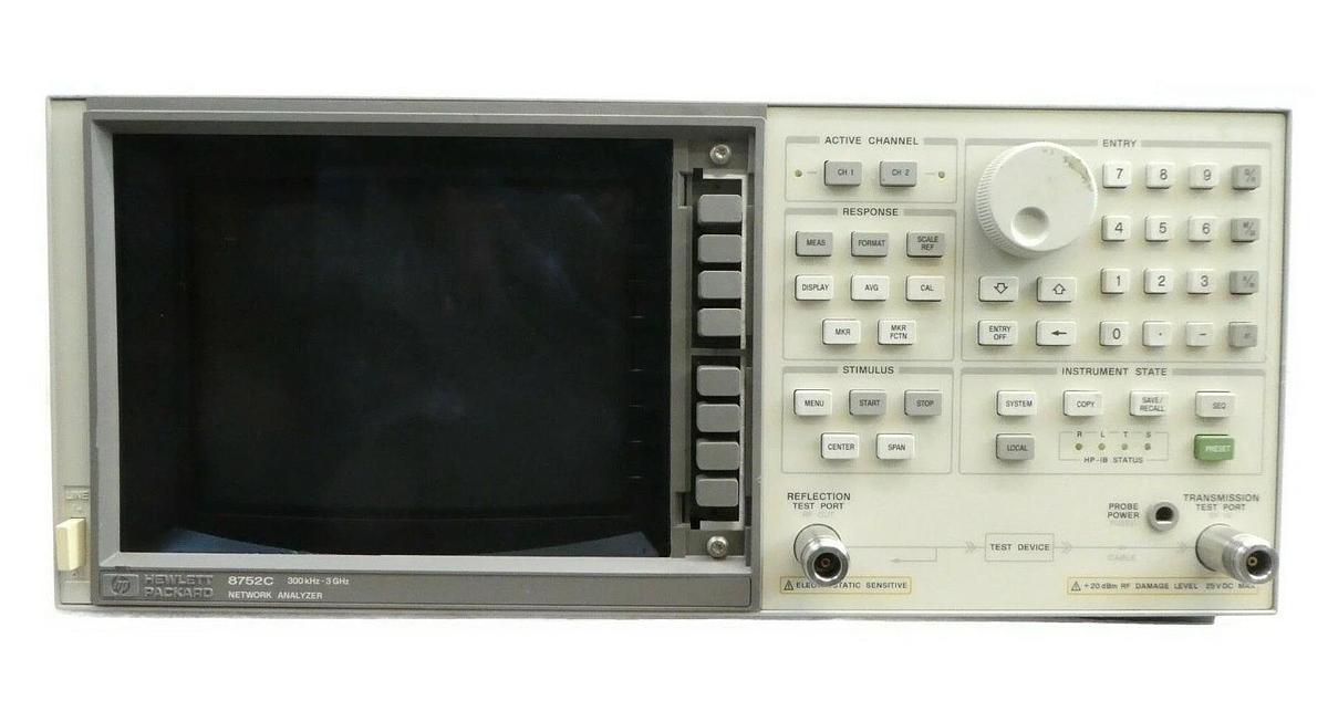Used HP Hewlett-Packard 8752C RF Network Analyzer 300 kHz-1.3 GHz Tested Working
