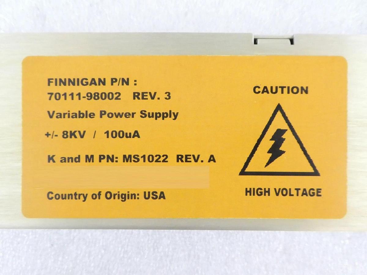 Used Finnigan 70111-98002 Power Supply MS1022 TSQ Quantum Mass Spectrometer Surplus